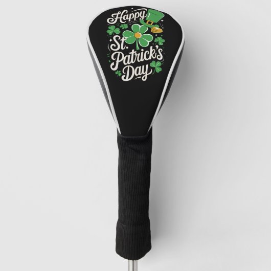 Prettig St Patrick's Day Ierse Erfgoed St Patty's  Golfheadcover (Voorkant)