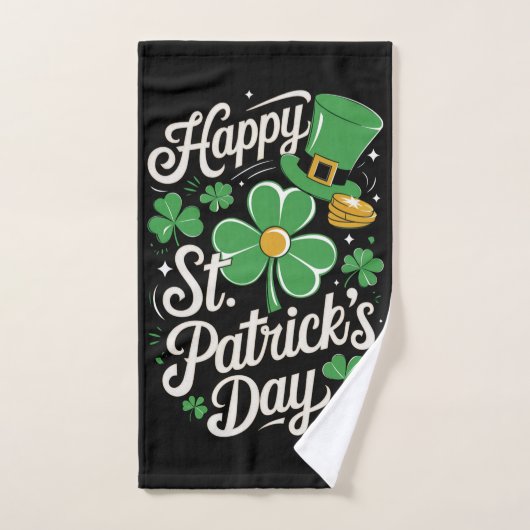 Prettig St Patrick's Day Ierse Erfgoed St Patty's Handdoek (Handdoek)