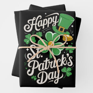Prettig St Patrick's Day Ierse Erfgoed St Patty's  Inpakpapier Vel