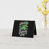Prettig St Patrick's Day Ierse Erfgoed St Patty's Kaart (Gele Bloem)