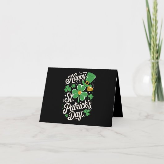 Prettig St Patrick's Day Ierse Erfgoed St Patty's Kaart (Voorkant)