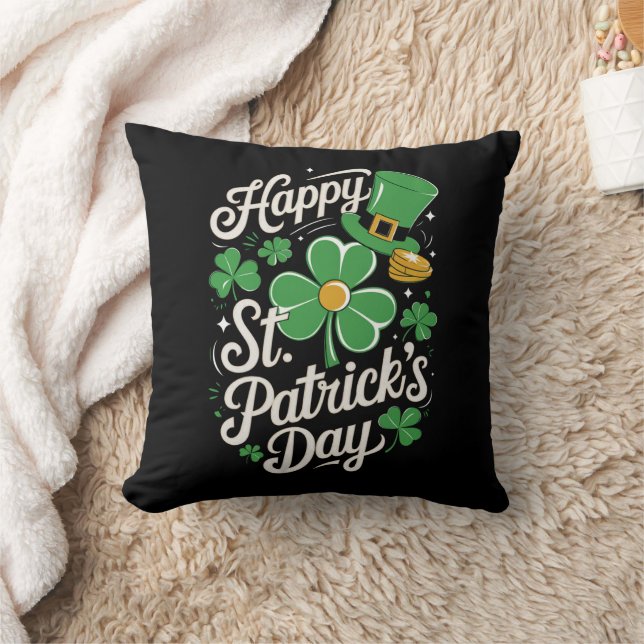 Prettig St Patrick's Day Ierse Erfgoed St Patty's  Kussen (Deken)