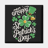 Prettig St Patrick's Day Ierse Erfgoed St Patty's Magneet (Voorkant)