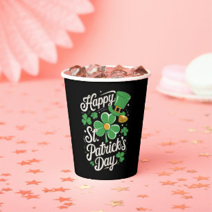 Prettig St Patrick's Day Ierse Erfgoed St Patty's  Papieren Bekers