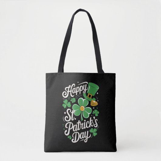 Prettig St Patrick's Day Ierse Erfgoed St Patty's Tote Bag (Voorkant)
