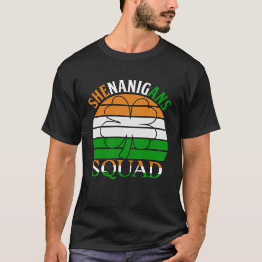 Prettig St. Patrick's Day Ierse grapjes squad  T-shirt (Voorkant)