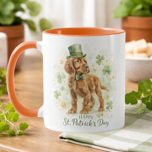 Prettig St. Patrick's Day Ierse Setter Mok