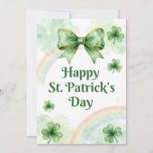 Prettig St. Patrick's Day Ierse Wenskaart Feestdagenkaart (Voorkant)