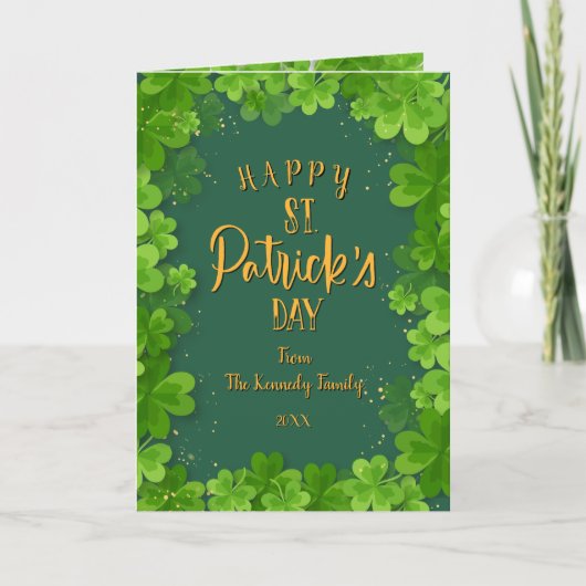 Prettig St. Patrick's Day Kaart (Voorkant)