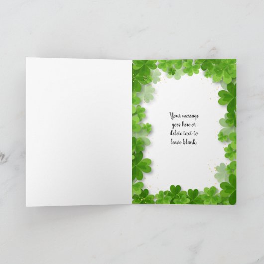 Prettig St. Patrick's Day Kaart (Binnen)