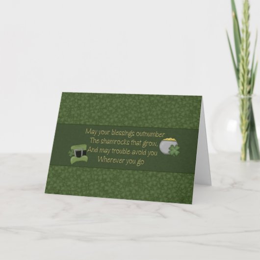 Prettig St. Patrick's Day Kaart (Voorkant)
