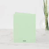 Prettig St. Patrick's Day Kabouter Groen Goud Kaart (Achterkant)