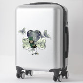 "Prettig St. Patrick's Day" Kabouter Sticker (Koffer)