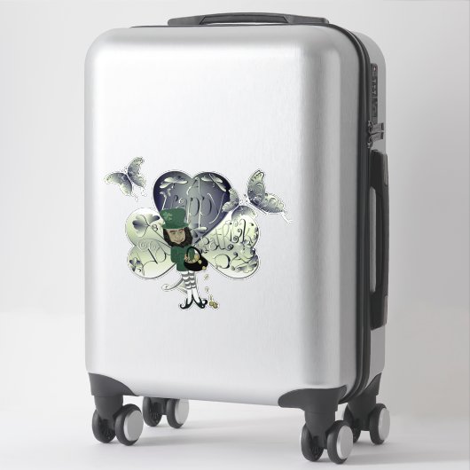 "Prettig St. Patrick's Day" Kabouter Sticker (Koffer)