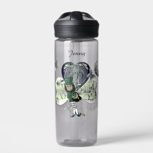 "Prettig St. Patrick's Day" Kabouter Waterfles