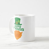 Prettig St. Patrick's Day Kabouterbaard en -hoed Koffiemok (Voorkant links)