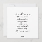 Prettig St. Patrick's Day Kangaroo Flat Kaart (Achterkant)