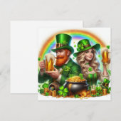 Prettig St. Patrick's Day kerstkaart (Voorkant / Achterkant)