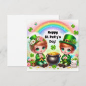 Prettig St. Patrick's Day kerstkaart (Voorkant / Achterkant)