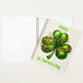 Prettig St. Patrick's Day Klaverblad muziek Planner (Display)