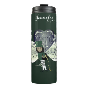 "Prettig St. Patrick's Day" Leprechaun  Thermosbeker