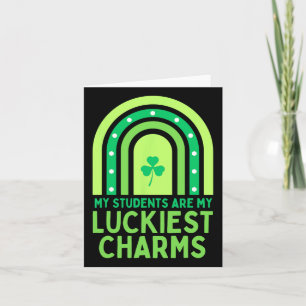 Prettig St Patrick's Day Leraar School Heilige Pat Kaart