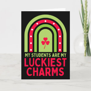 Prettig St Patrick's Day Leraar School Heilige Pat Kaart