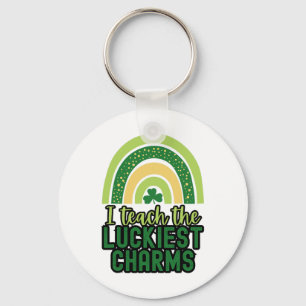 Prettig St Patrick's Day Leraar School Heilige Pat Sleutelhanger