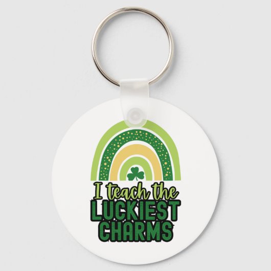 Prettig St Patrick's Day Leraar School Heilige Pat Sleutelhanger (Voorkant)