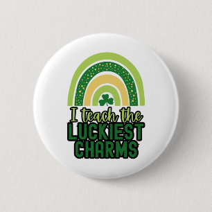 Prettig St Patrick's Day Leraar School Sint Patric Ronde Button 5,7 Cm