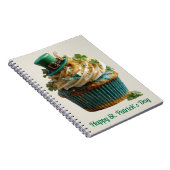 Prettig St. Patrick's Day Lucky Cupcake Notitieboek (Rechterzijde)