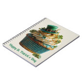 Prettig St. Patrick's Day Lucky Cupcake Notitieboek (Linkerzijde)