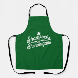 Prettig St. Patrick's Day Lucky Shamrock&Shenaniga Schort