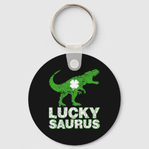 Prettig St. Patrick's Day Luckysaurus Dinosaurus S Sleutelhanger