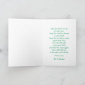 Prettig St. Patrick's Day met Ierse Zegen Feestdagen Kaart (Binnen)