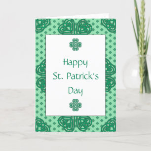 Prettig St. Patrick's Day met Ierse Zegen Feestdagen Kaart