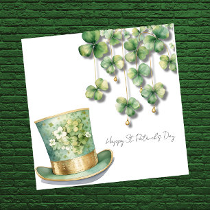 Prettig St. Patrick's Day met Klaver Leprechaun Ho Feestdagenkaart