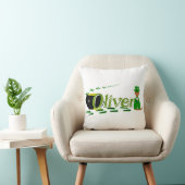 Prettig St. Patrick's Day Oliver Cube Kussen (Stoel)