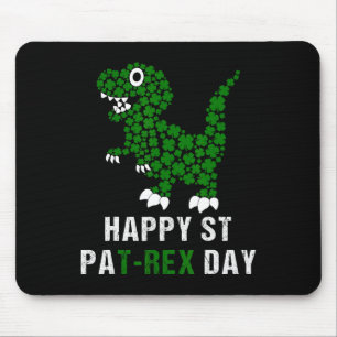 Prettig St. Patrick's Day Patrex T-rex Dinosaur Gr Muismat