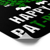 Prettig St. Patrick's Day Patrex T-rex Dinosaur Gr Poster (Hoek)