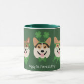 Prettig St. Patrick's Day Pembroke Welsh Corgi Hon Mok (Midden)