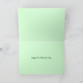 Prettig St. Patrick's Day Pit Bull Honden Feestdagen Kaart (Binnen)