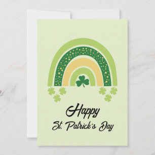 Prettig St. Patrick's Day Regenboog Groen Goud Feestdagenkaart