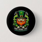 Prettig St. Patrick's Day Ronde Button 5,7 Cm (Voorkant)