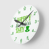 Prettig St. Patrick's Day Ronde Klok (Hoek)