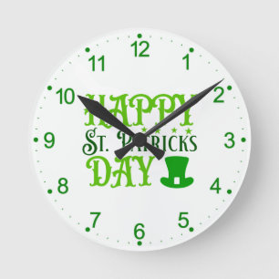 Prettig St. Patrick's Day Ronde Klok