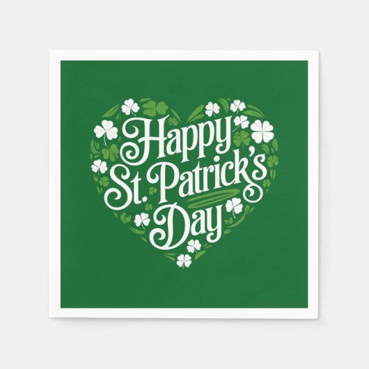 Prettig St. Patrick's Day  Servet (Voorkant)