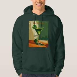 Prettig St. Patrick's Day Shamrock Martini  Hoodie
