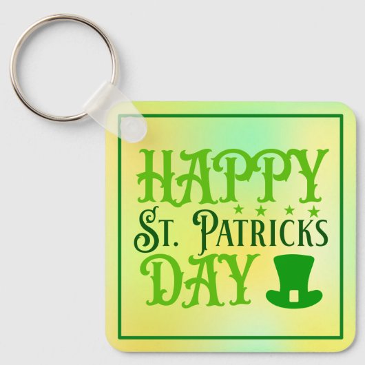 Prettig St. Patrick's Day Sleutelhanger (Voorkant)