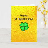 Prettig St. Patrick's Day, Sta klaar om te Strompe Kaart (Gele Bloem)